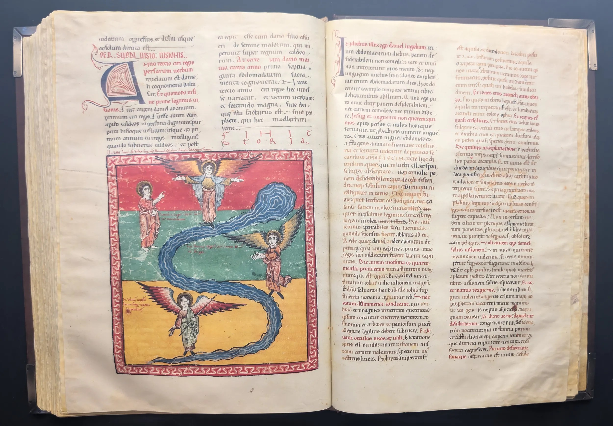 Folio 172v – Daniel con los Ángeles a las Orillas del Tigris