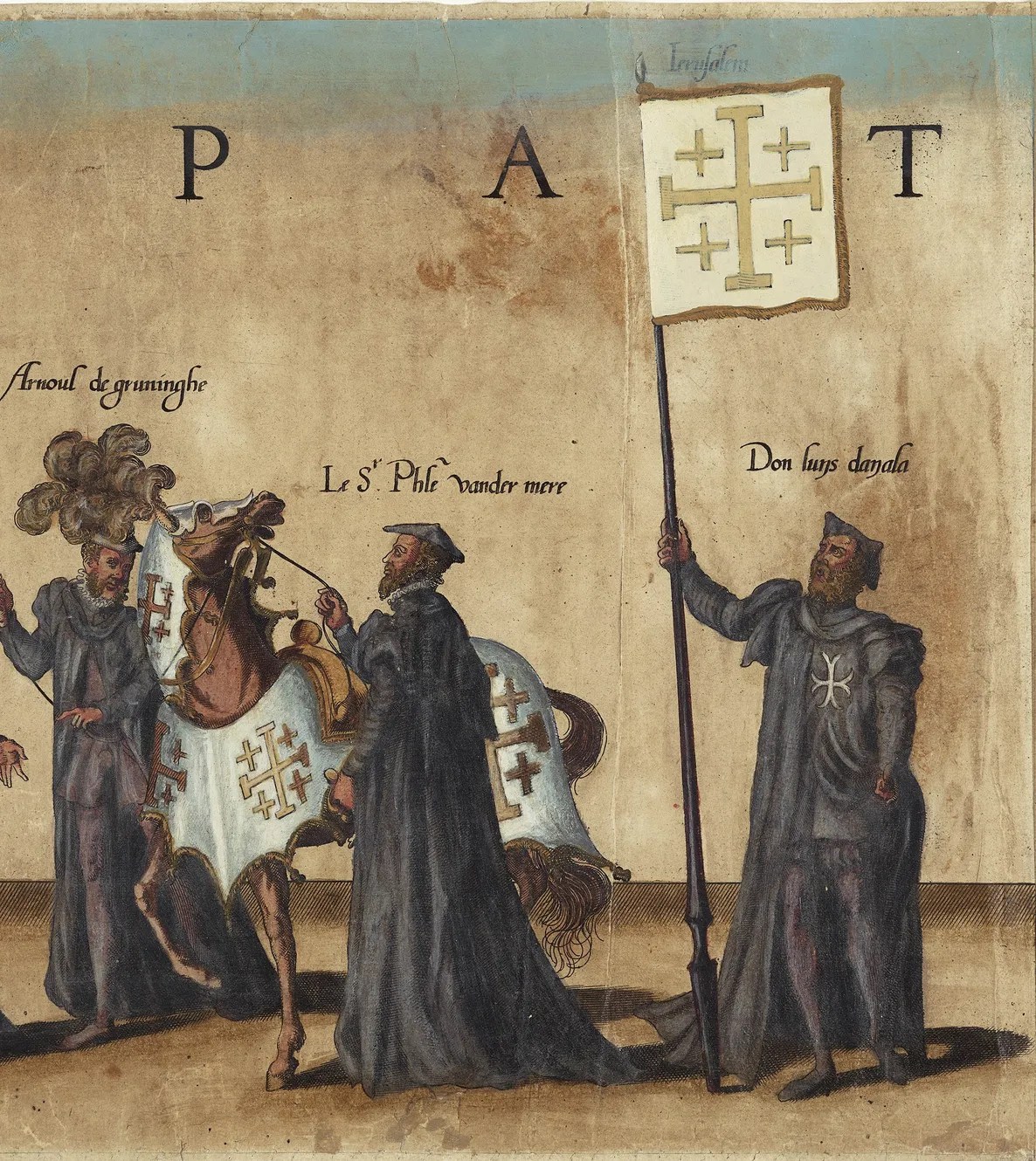 Representantes de Jerusalén en la Procesión fúnebre en honor a Carlos V