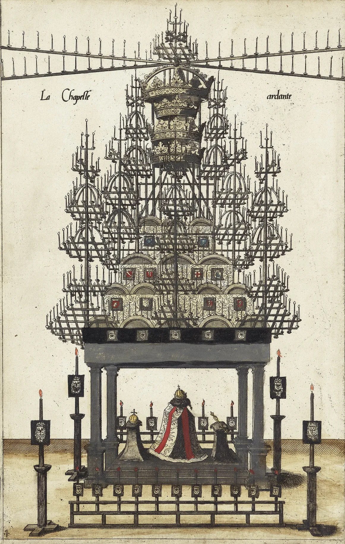 Capilla ardiente de la Procesión fúnebre en honor a Carlos V