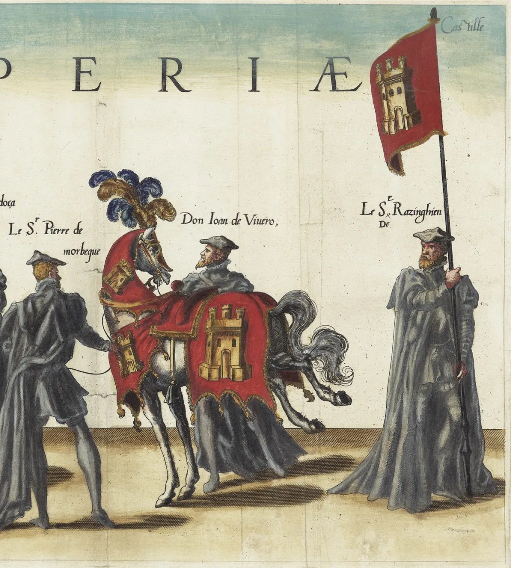 Representantes de Castilla en la Procesión fúnebre en honor a Carlos V