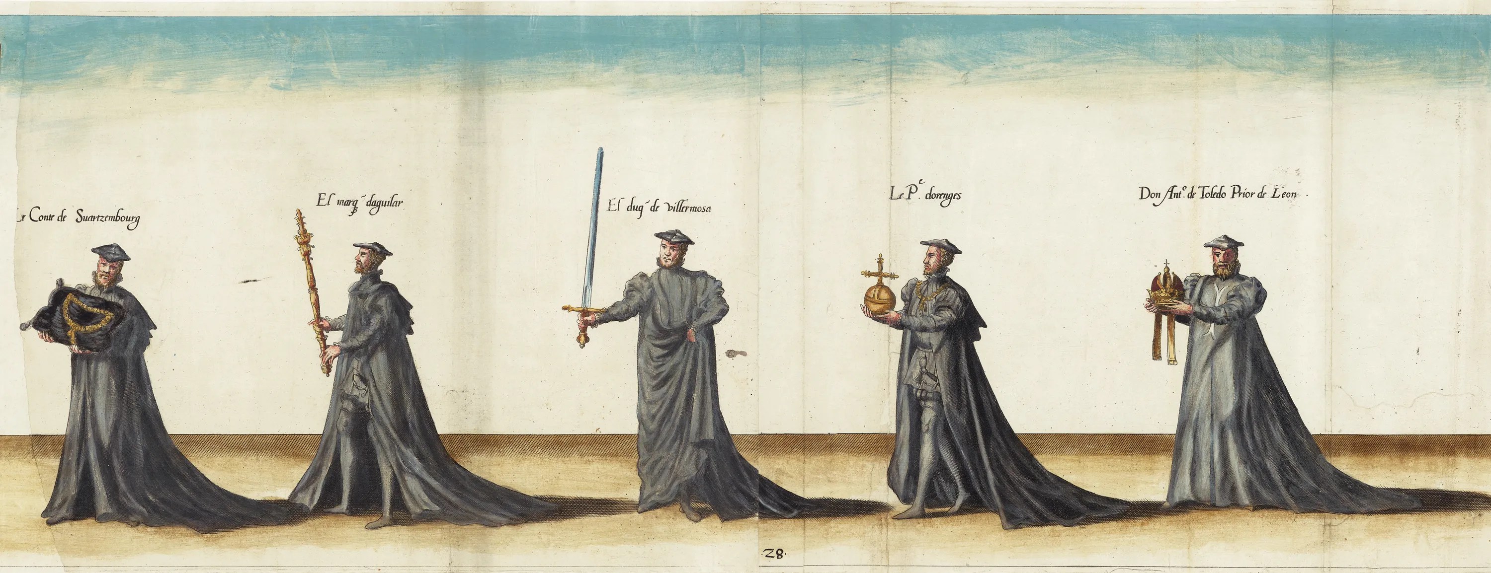 Los símbolos imperiales en la Procesión fúnebre en honor a Carlos V