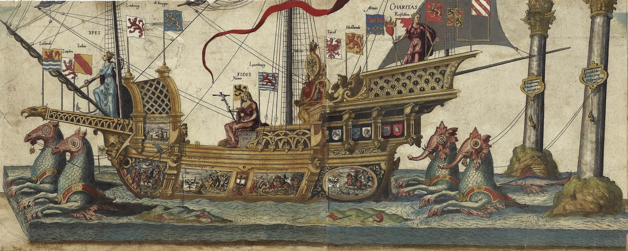 La Nave de la Victoria en la Procesión fúnebre en honor a Carlos V