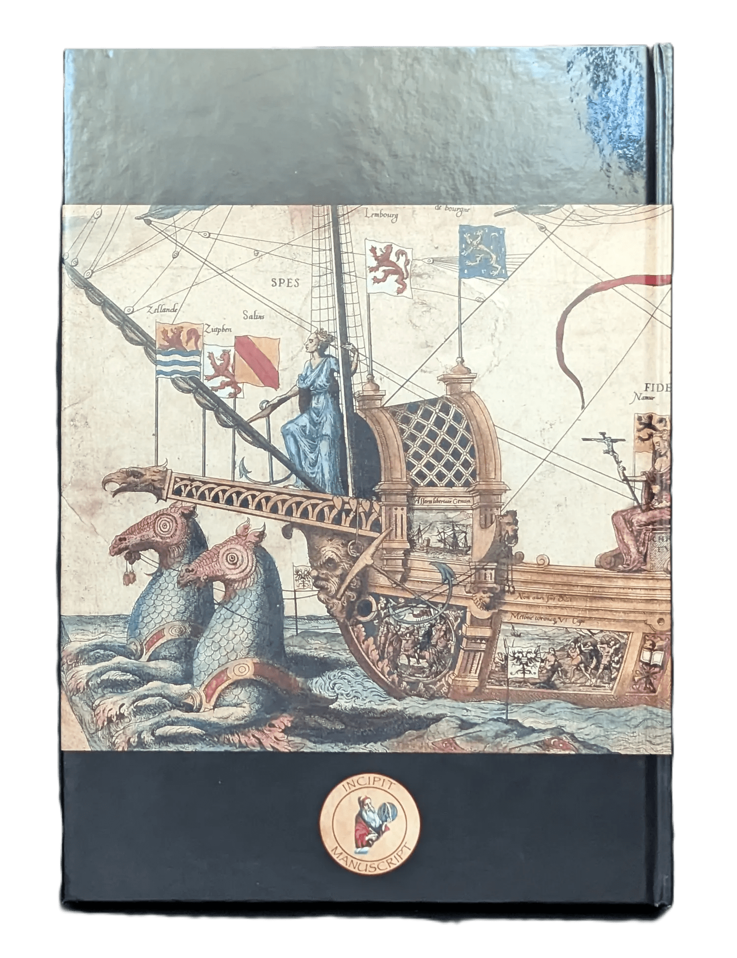 Contracubierta del libro de estudios de la Procesión fúnebre en honor a Carlos V