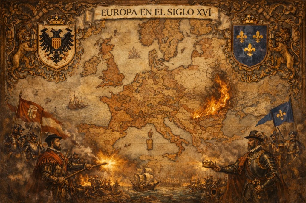 Imagen representativa de los conflictos en la Europa del Siglo XVI