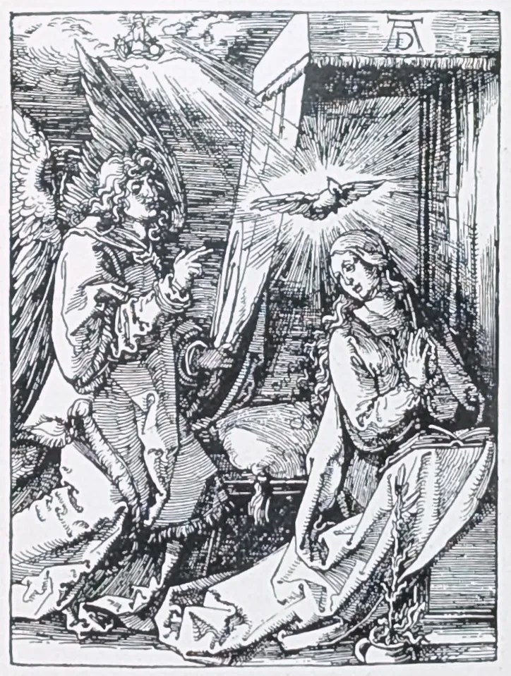 Estampa: Anunciación a María