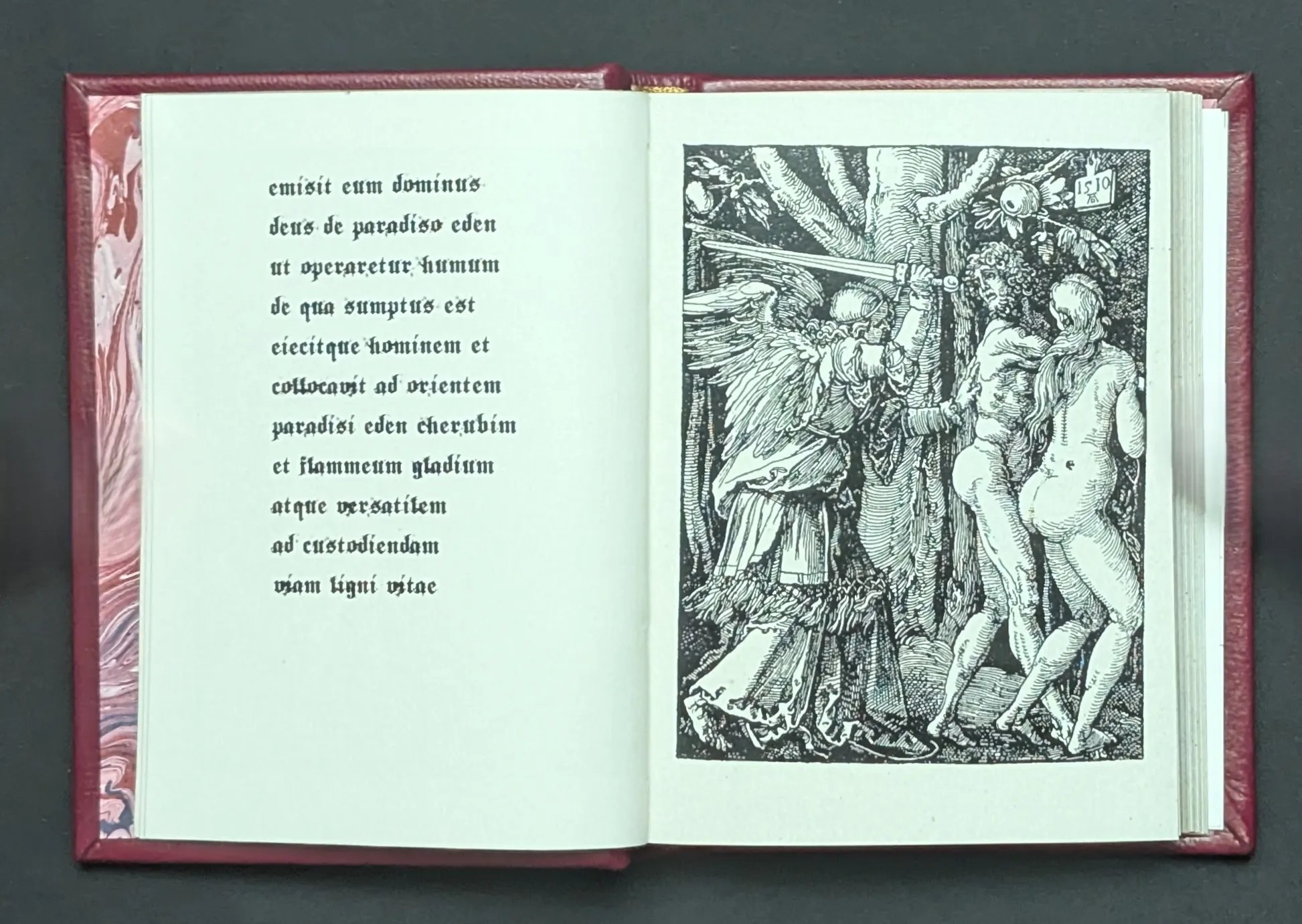 Facsímil: Expulsión del paraiso